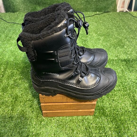 Columbia Youth Bugaboot Celsius Waterproof Winter Snow Boots Youth Size 7 Black - Picture 1 of 8